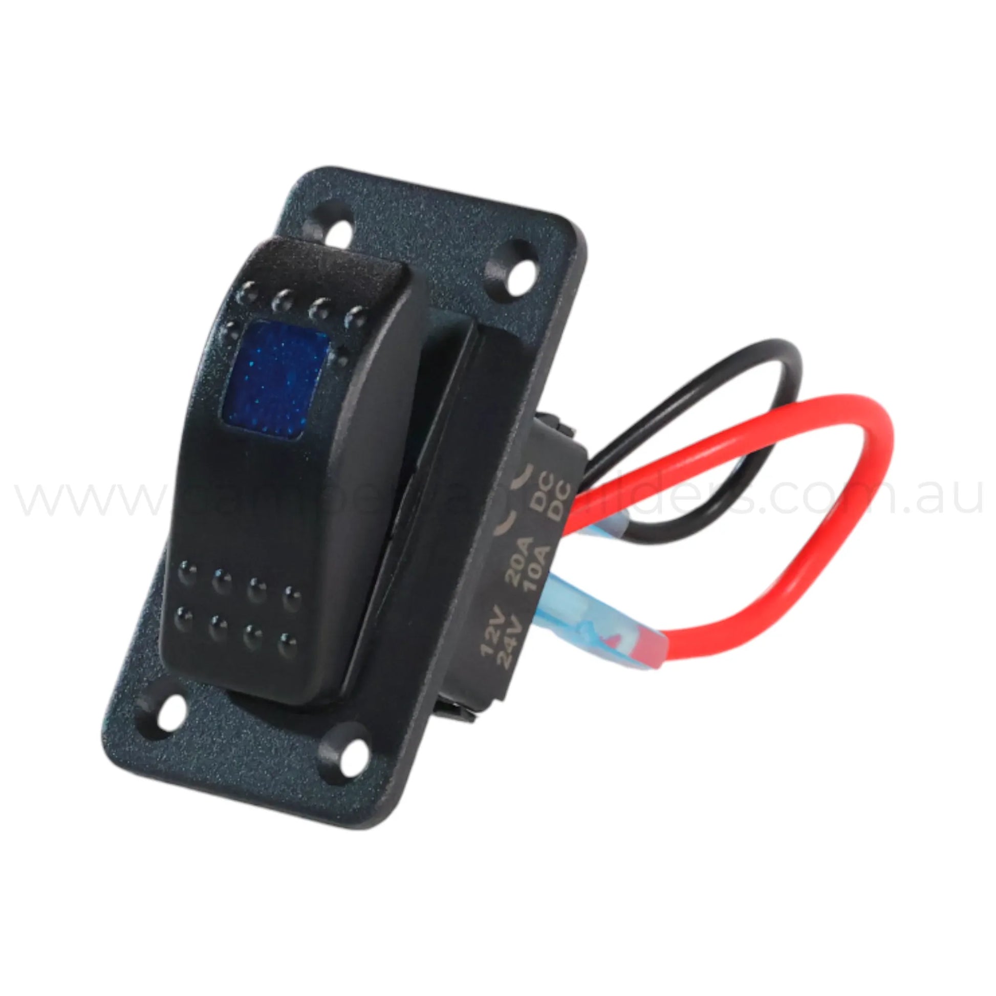 illuminated rocker switch panel ideal for caravan 12v control panels and accessory switching