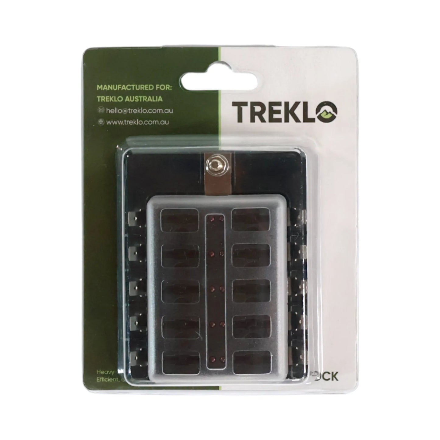 10 slot blade fuse block with built in led fault indicators