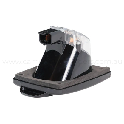 black 240v 10a power outlet for rv electrical fitouts and onboard appliances