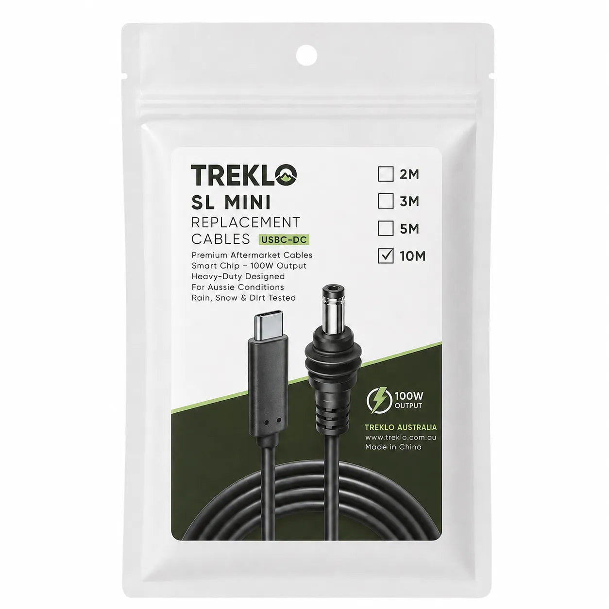 RV Starlink Mini USB C power lead for portable satellite internet installations