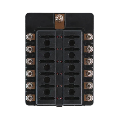 Caravan 12 way LED blade fuse panel for 12v electrical distribution