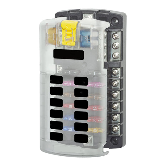 12 point blade fuse block with positive and negative terminals