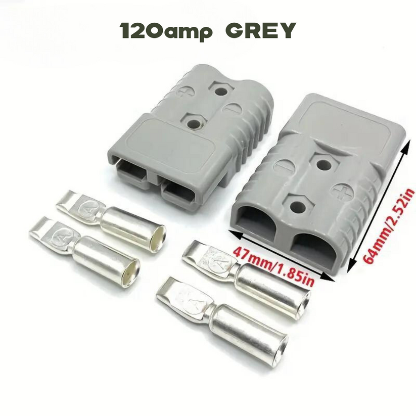 120A Grey Anderson Style Plug High Current DC – Campervan Builders
