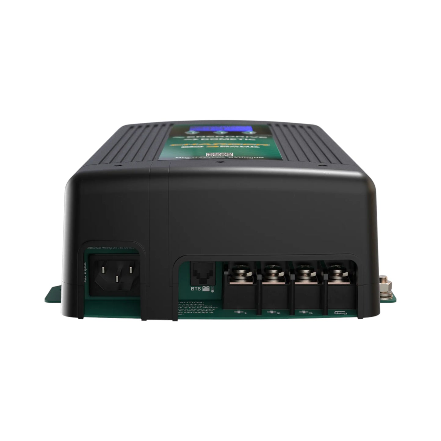 Enerdrive ePower 12V 20A charger mounted inside caravan power bay