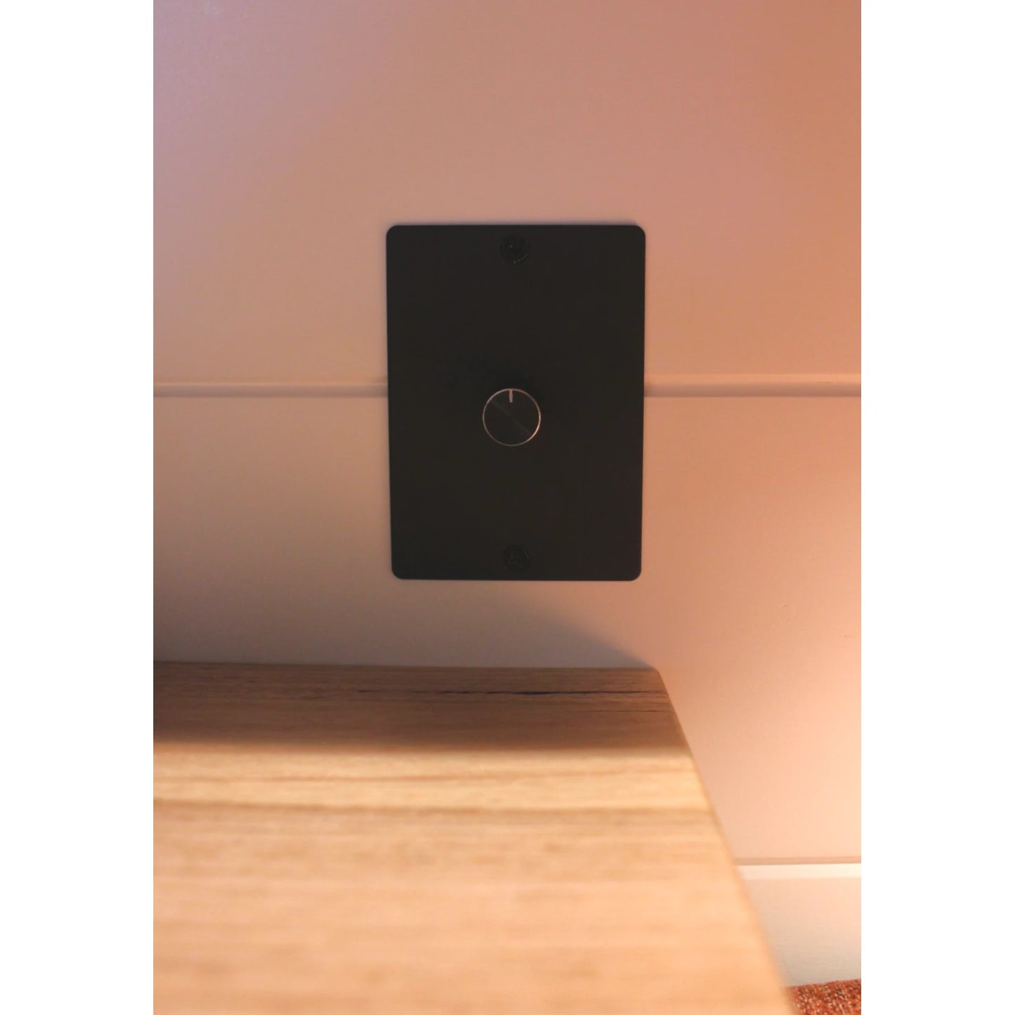 12V PWM LED dimmer switch black panel for caravan, rv, and campervan lighting control