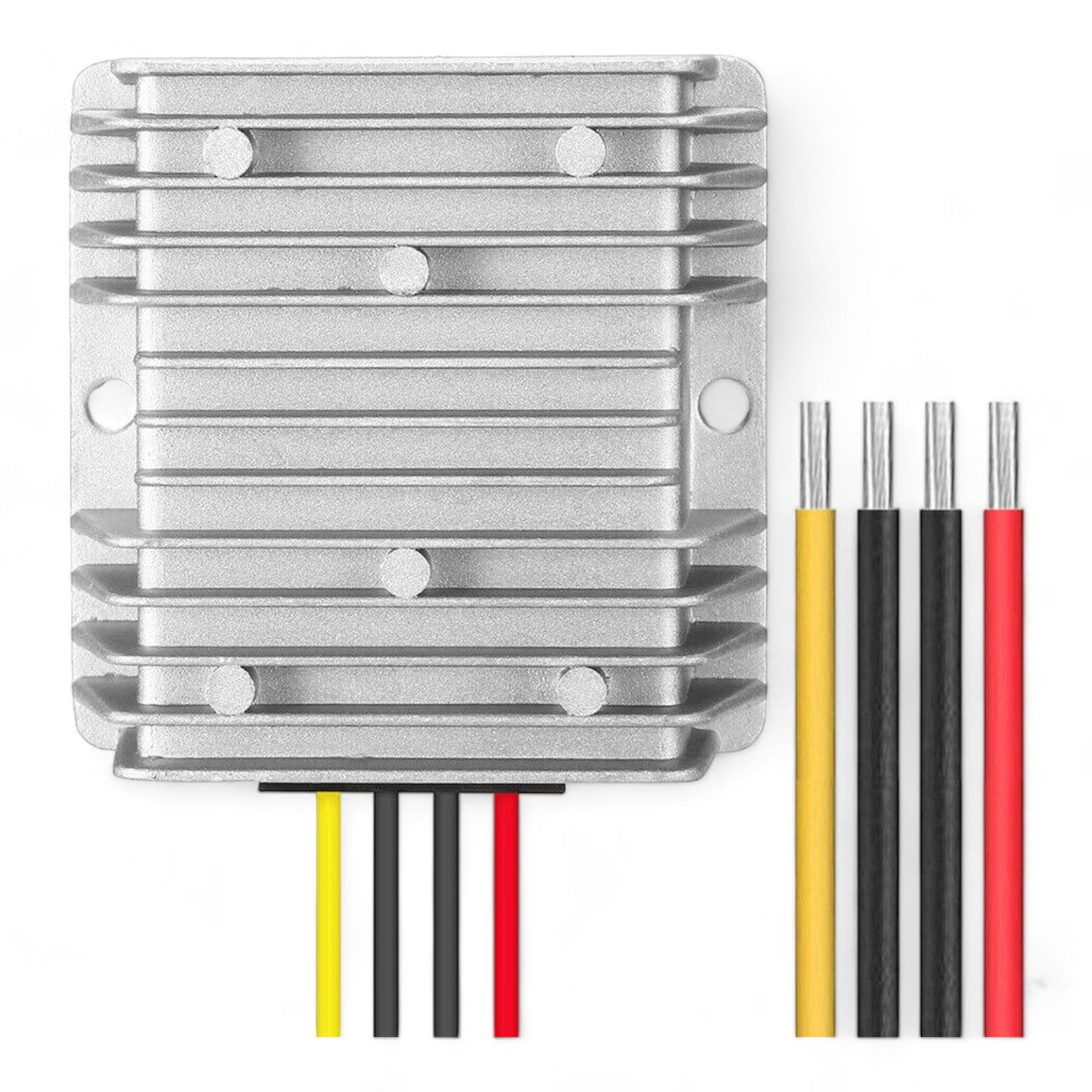 12 to 56 volt 3 amp step-up converter used in campervan power setup