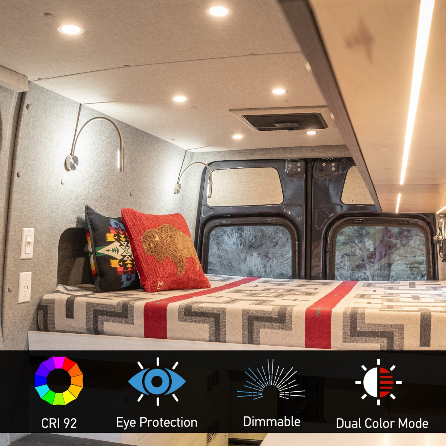 modern wall reading light with gooseneck arm