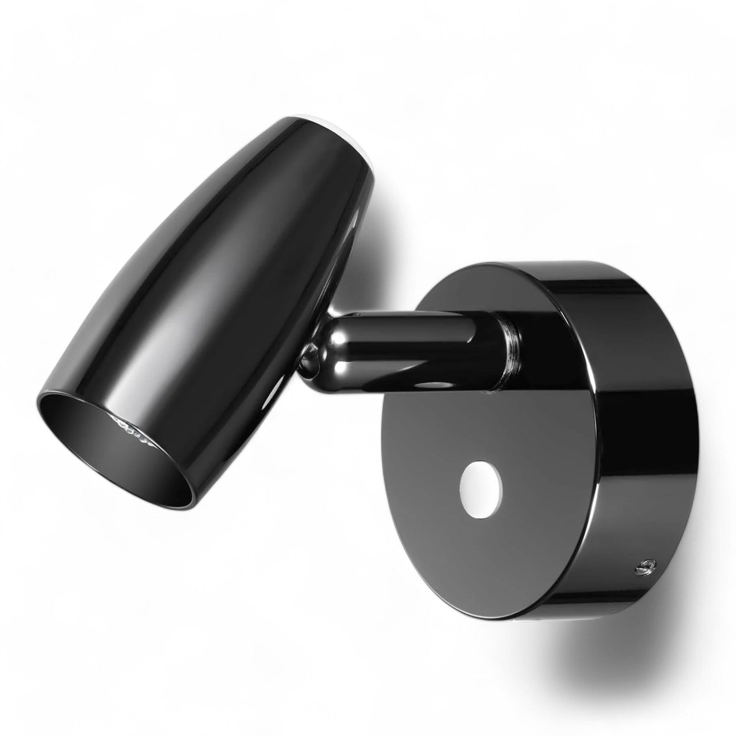gun metal gloss black LED reading spotlight
