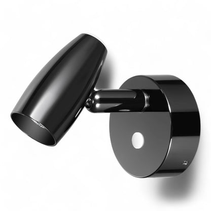 gun metal gloss black LED reading spotlight