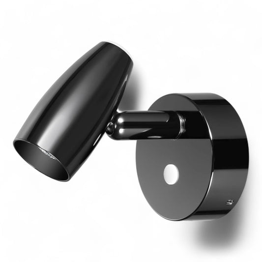 gun metal gloss black LED reading spotlight