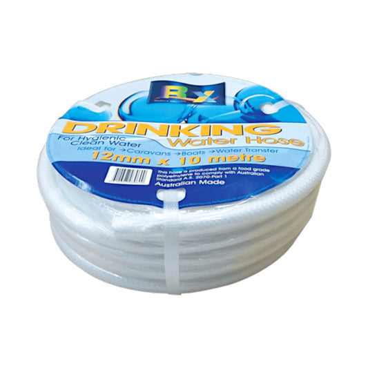 12mm white non toxic reinforced water hose 10m for caravan or rv