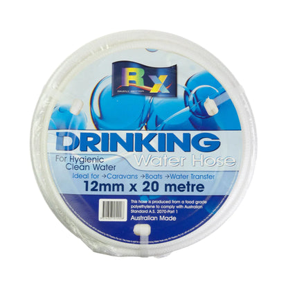 12mm white non toxic reinforced water hose 20m for caravan or rv