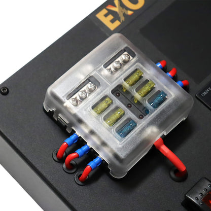 12v large control hub for caravan electrics and clean power layouts