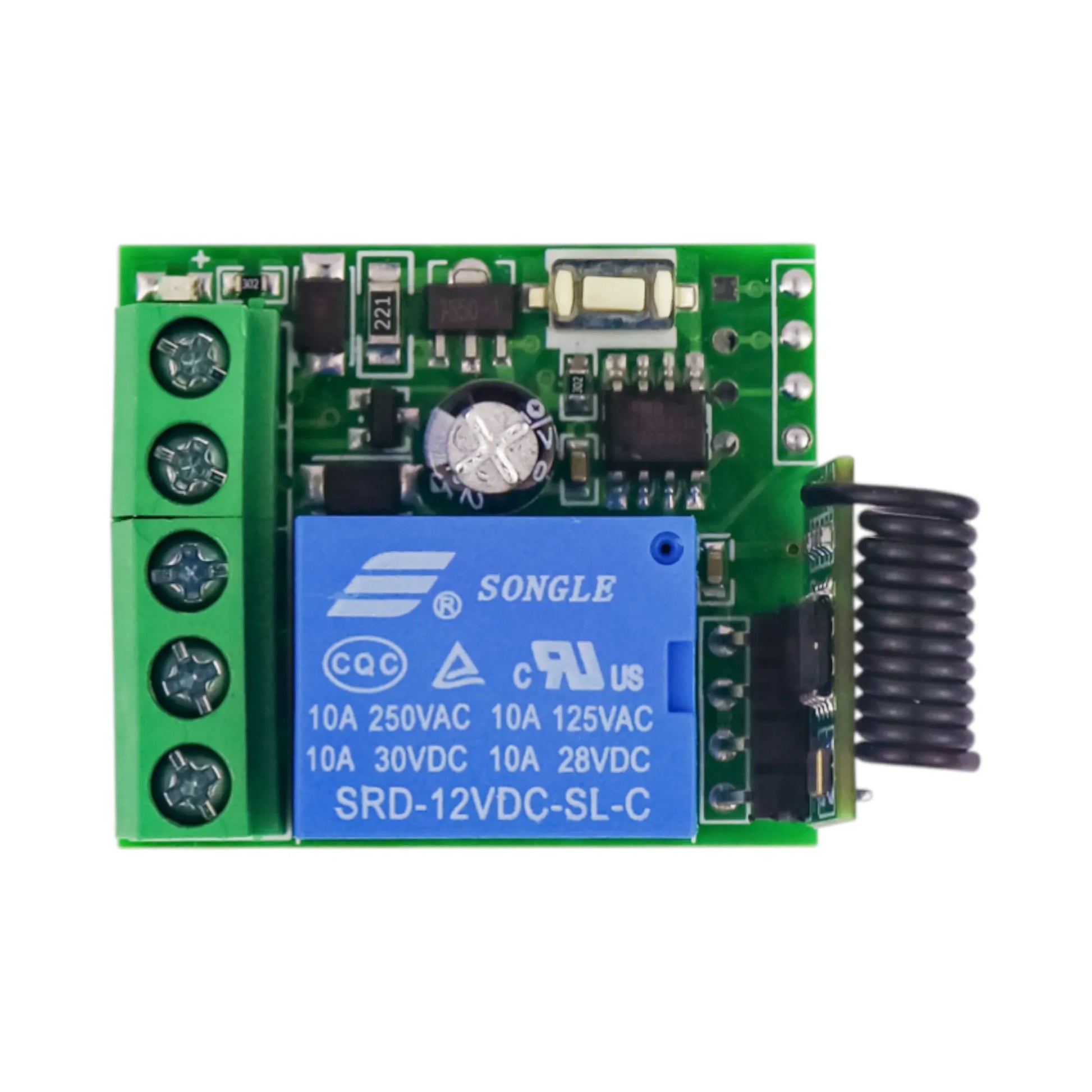 12v-wireless-rf-relay-remote-12v wireless relay switch with RF remote control for electrical systems