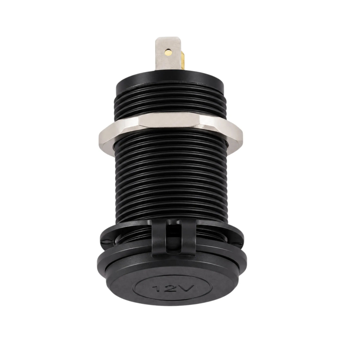 12v aluminium Treklo cigarette lighter socket for powering accessories in caravans and RVs