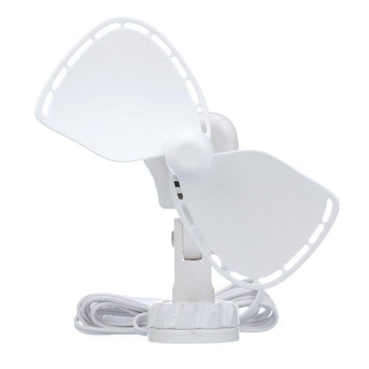 12v white Caframo campervan airflow fan for circulating air throughout compact vehicle interiors