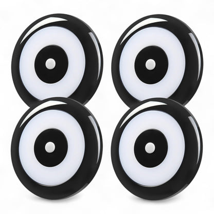 compact black 12v dome lights shown as a set of four