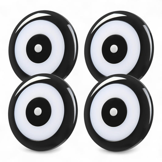 compact black 12v dome lights shown as a set of four