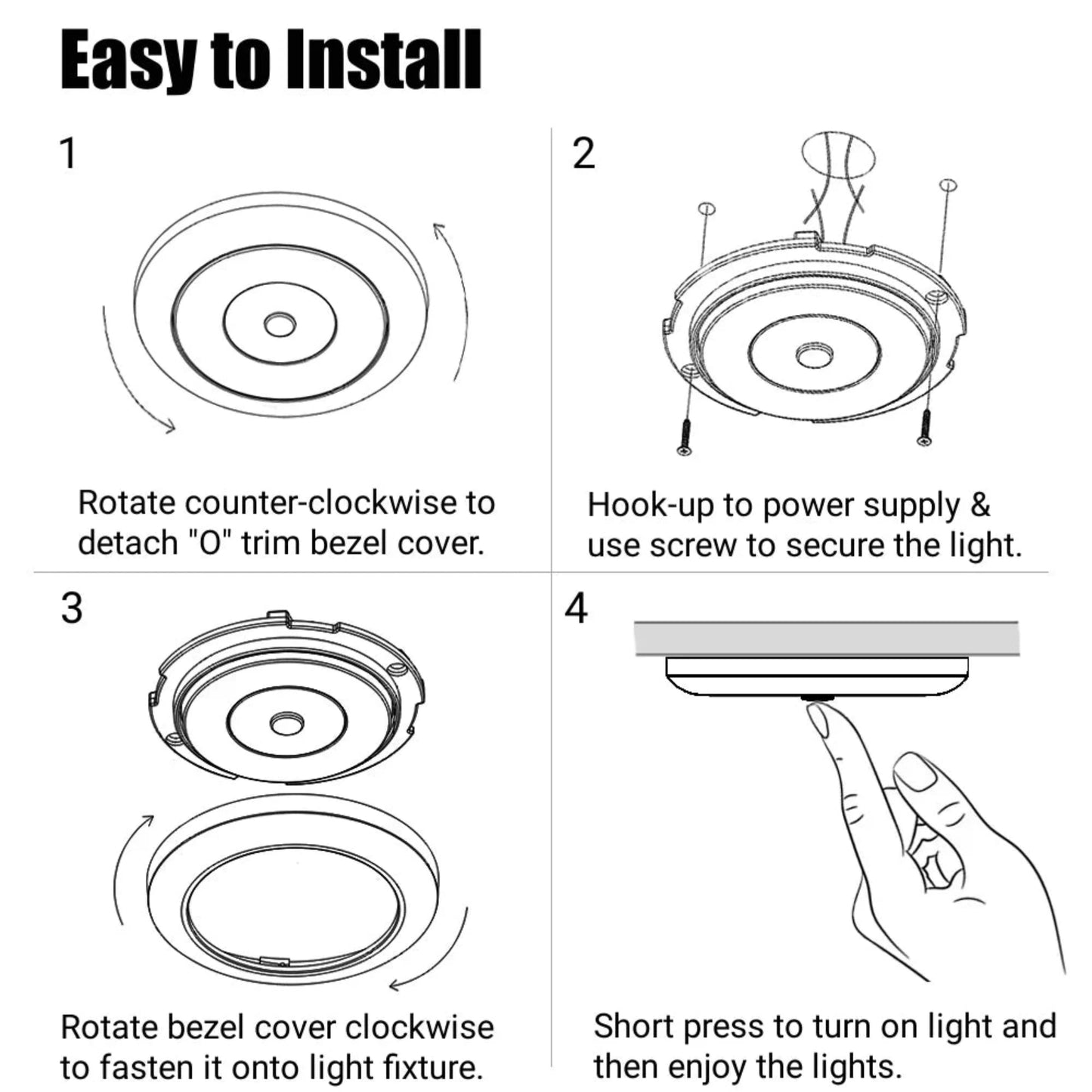 blue nightlight feature on compact dome light