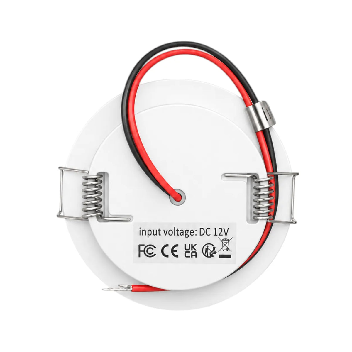 Four pack warm white ceiling downlights for caravan and RV interiors