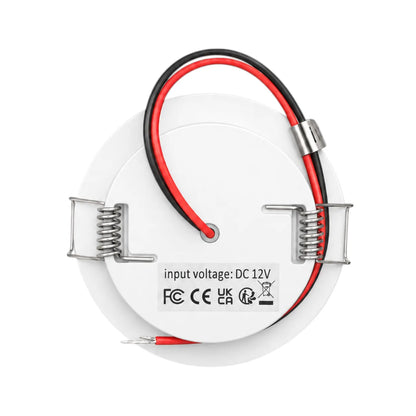 12v cool white LED downlights for caravans, campervans, and touring vehicles