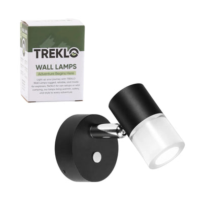 12v LED Swivel Ray reading light in black for caravan interiors