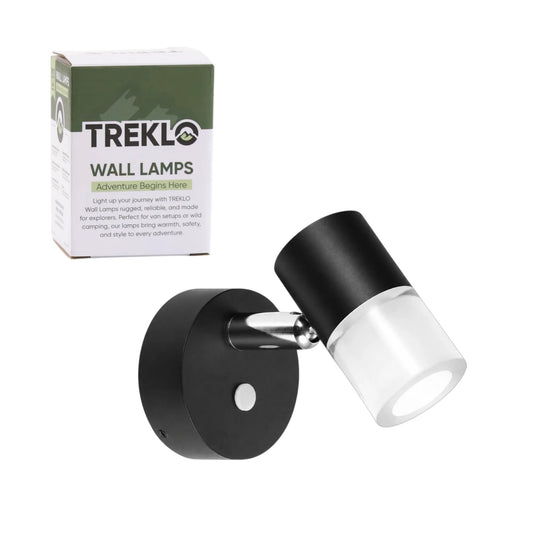 12v LED Swivel Ray reading light in black for caravan interiors