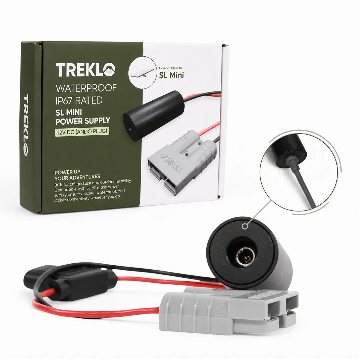 12v Starlink Mini boosted power adapter with Anderson style plug and IP67 waterproof connector