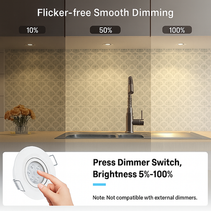 12v recessed downlight with cool white illumination
