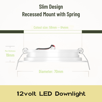 White 12V Downlights (4Pack) Warm White