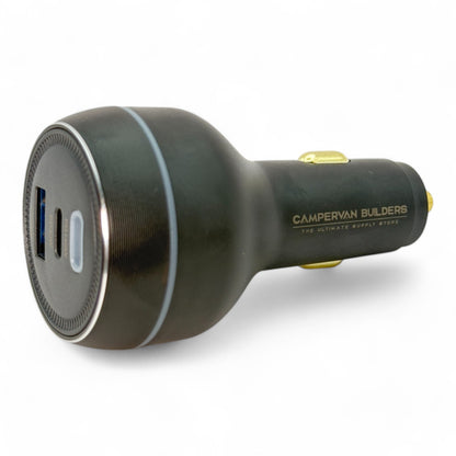 caravan high output usb c socket for off grid power