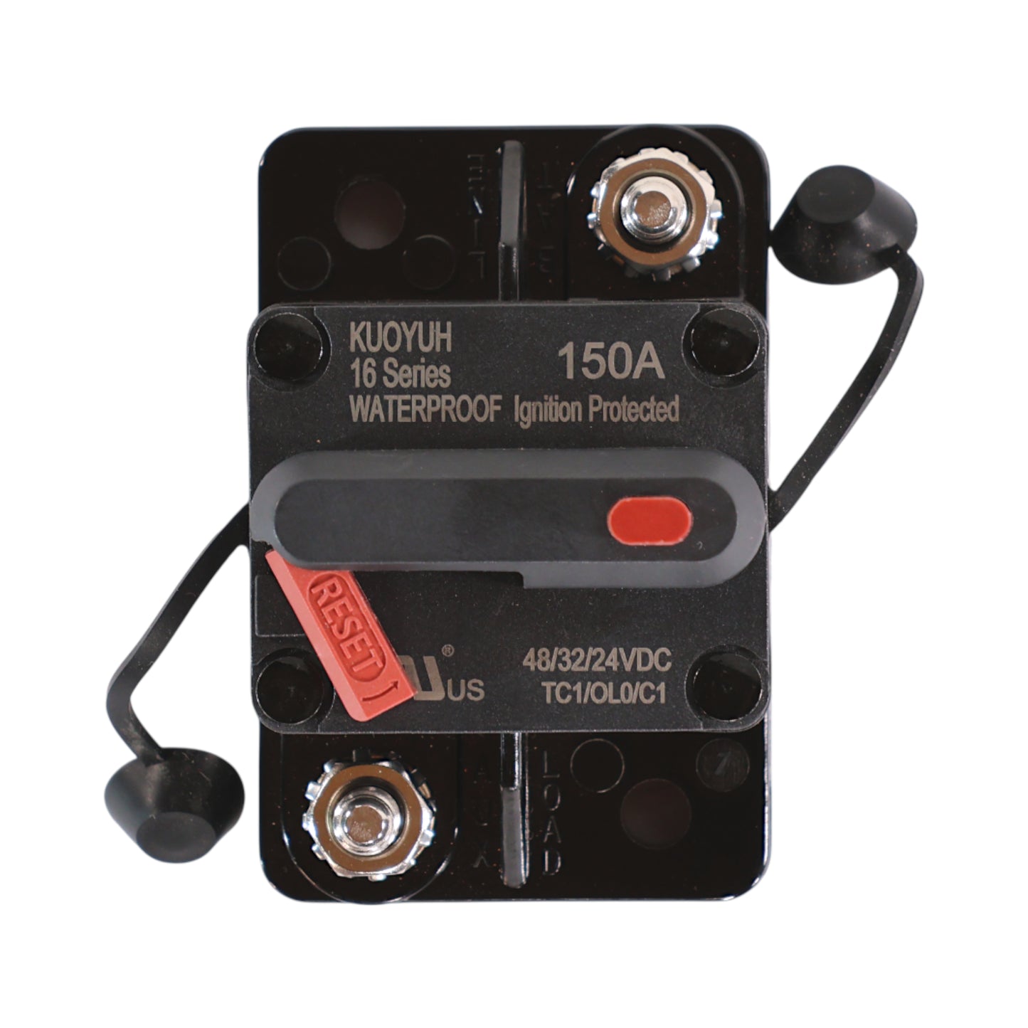150 amp premium circuit breaker for 12v and 24v battery or inverter setups
