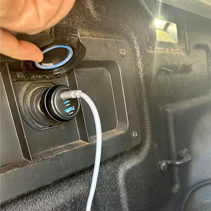 165W 100W USB-C power socket perfect for Starlink Mini in caravan, rv, and campervan setups