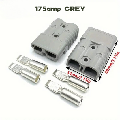 175a grey anderson style dc plug for heavy duty 12v systems