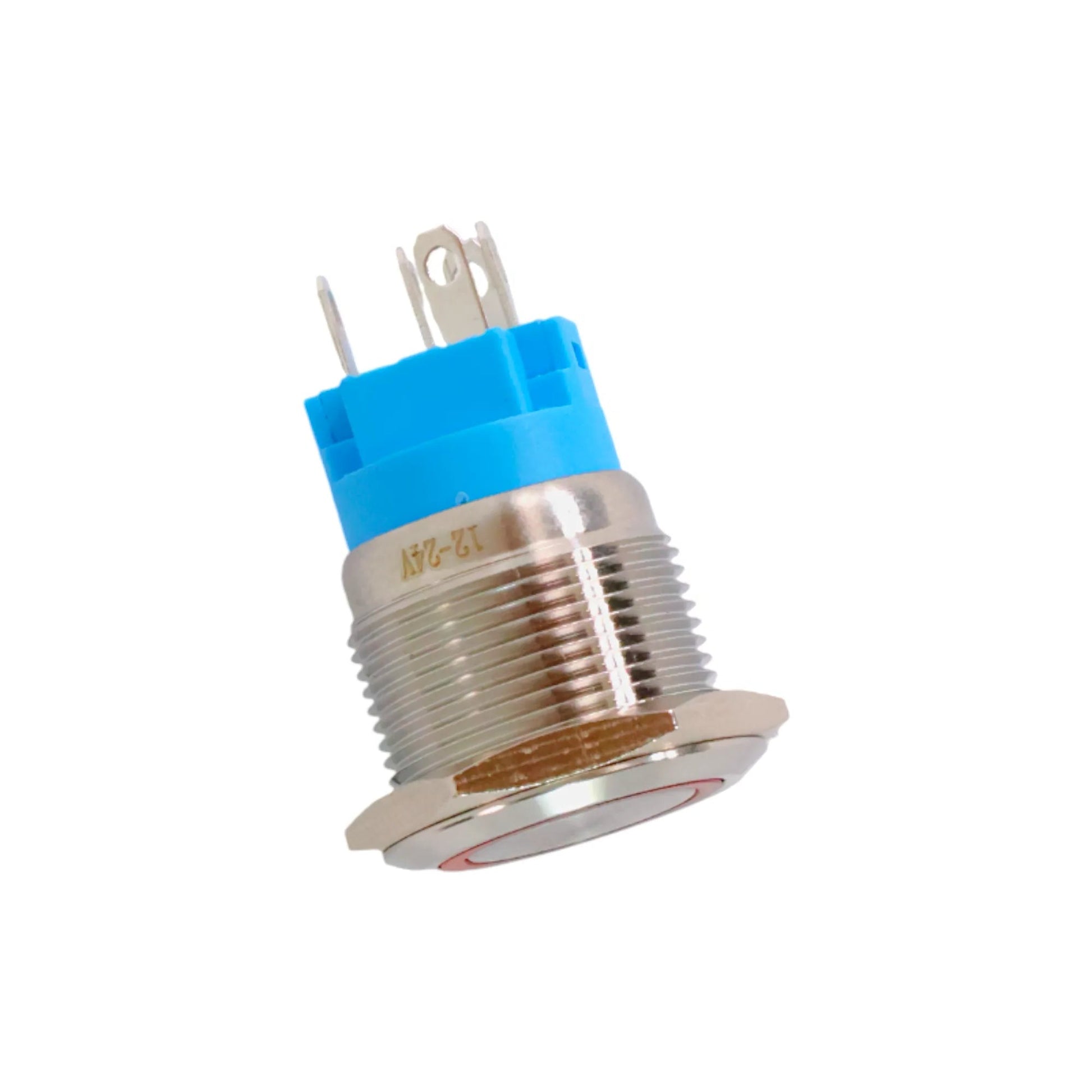 12-24v 19mm led red push button switch for rv dashboards and control panels