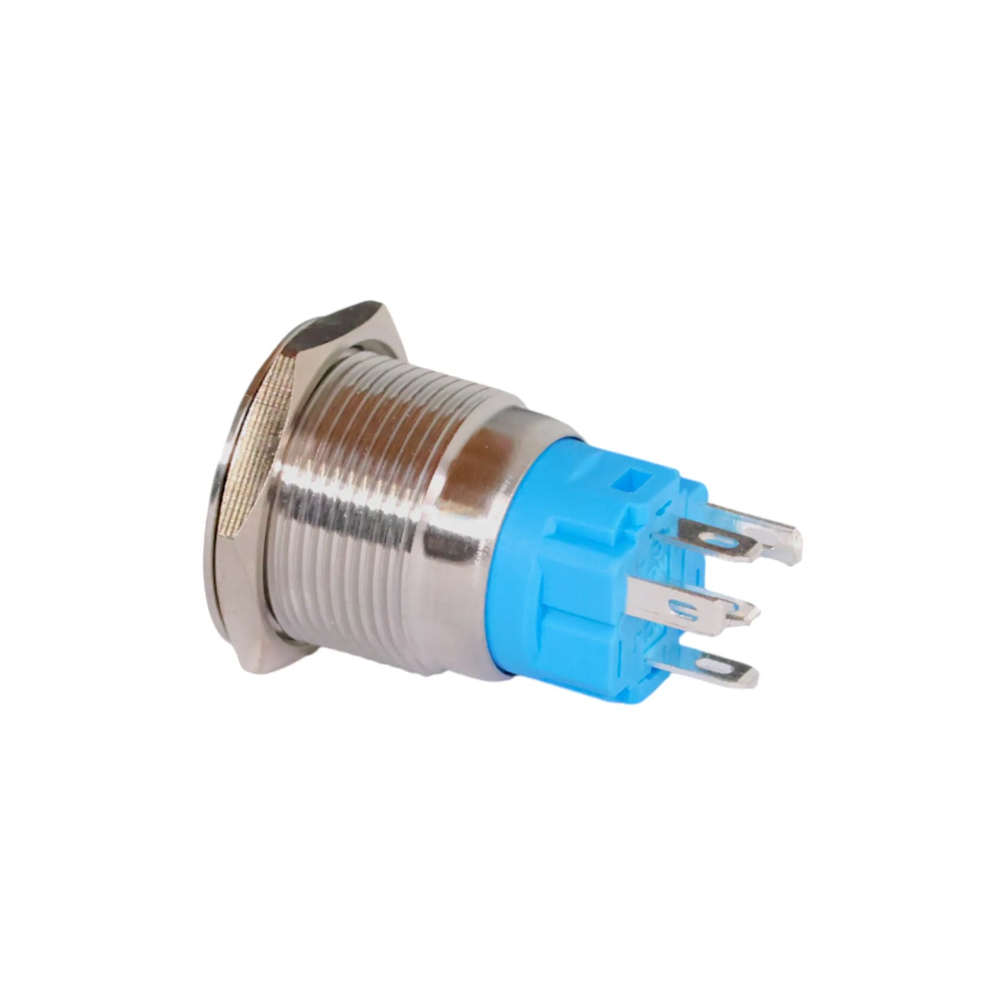 stainless 19mm push button switch starlink white style ideal for caravan starlink accessory control