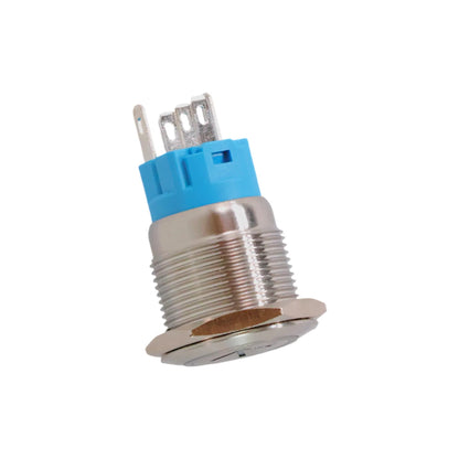 12-24v 19mm up push button switch with white illumination for rv dashboards and control panels