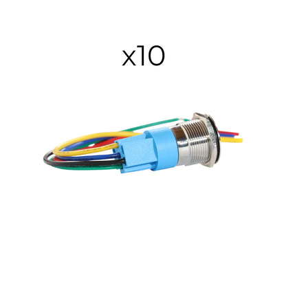 19mm valve white push button switch suitable for rv electrics and custom control panels