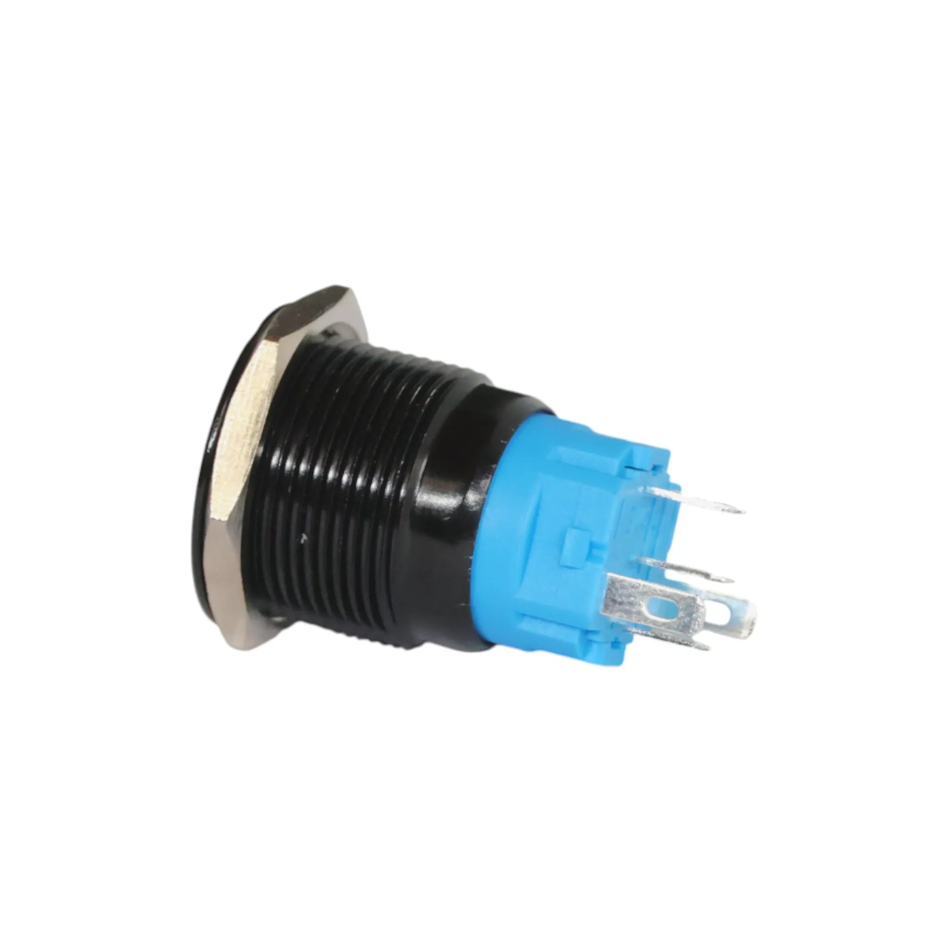 black anodised 19mm push button switch water white style ideal for caravan switch panels