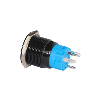 black anodised 19mm push button switch wifi white style ideal for caravan switch panels