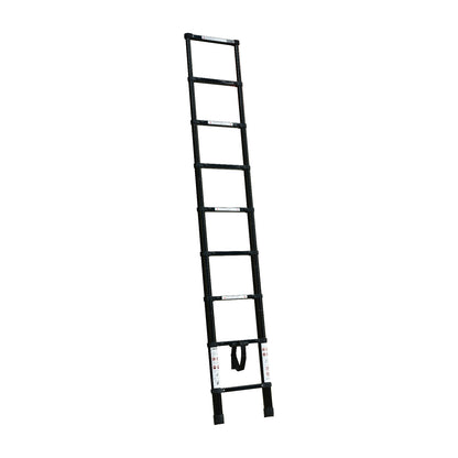 rv black telescopic ladder 2.6m with storage bag for roof access