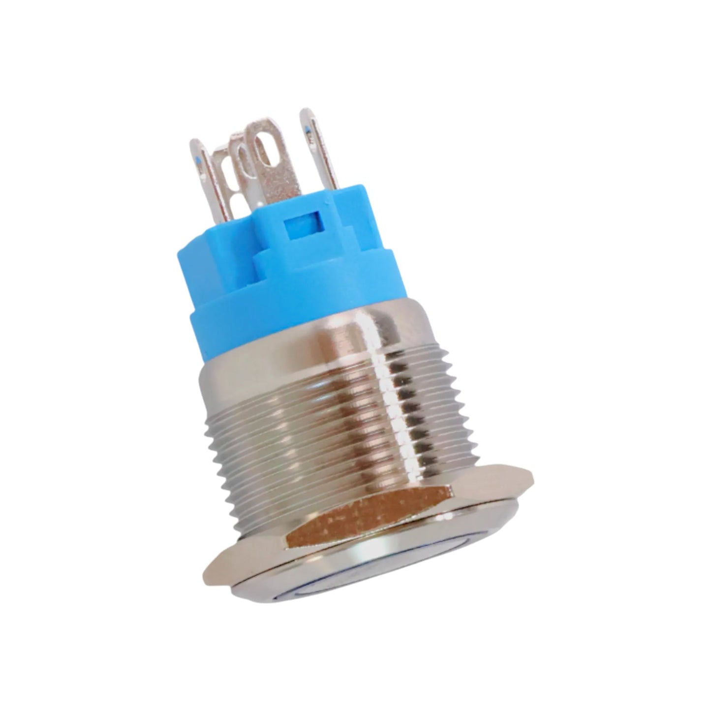 12-24v 22mm blue push button switch for rv dashboards and accessory control panels