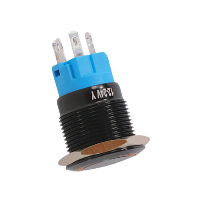 12-24v 22mm led yellow push button switch for rv dashboards and control panels