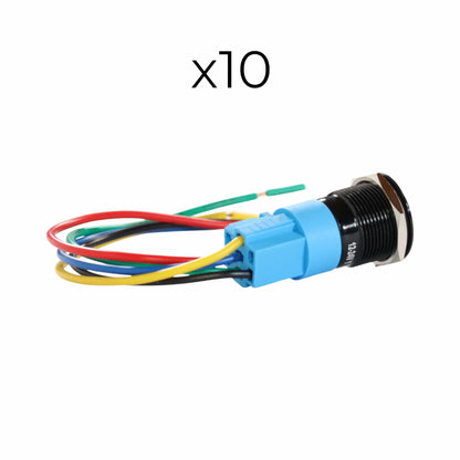 12v to 24v 22mm red push button switch with for vehicle electrical upgrades