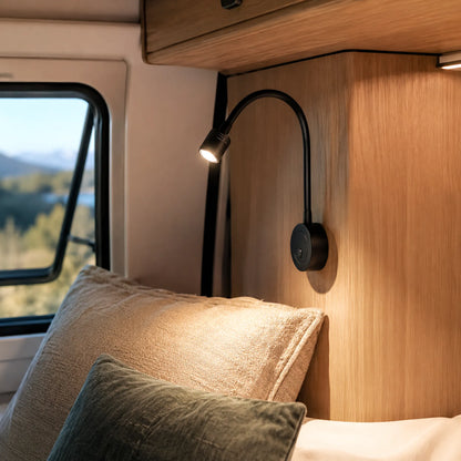 Adjustable Pro reading light for bedrooms, bunks, and lounge areas