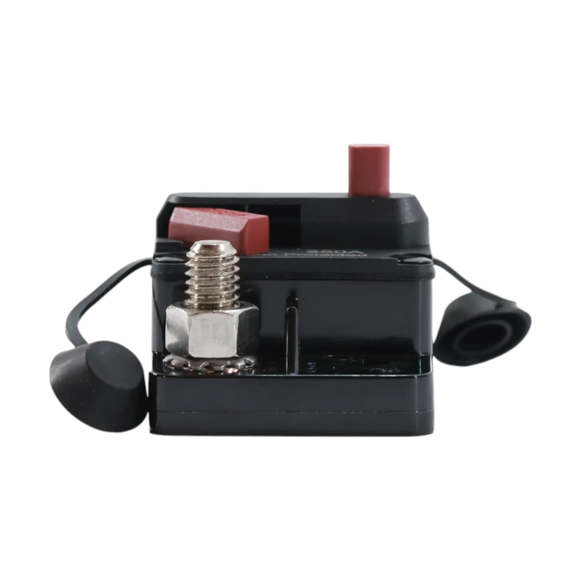 Resettable 250A circuit breaker for off grid power systems and vehicle installations