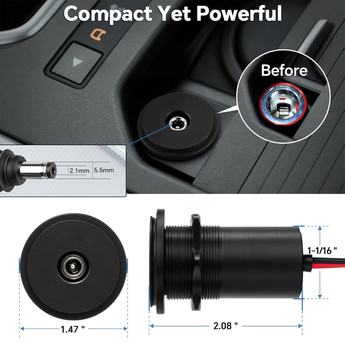 Starlink DC Power Socket 12-24v 30v Output – Campervan Builders