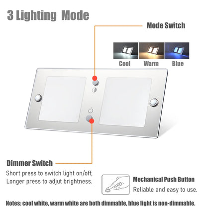 flat LED ceiling panel shown plainly