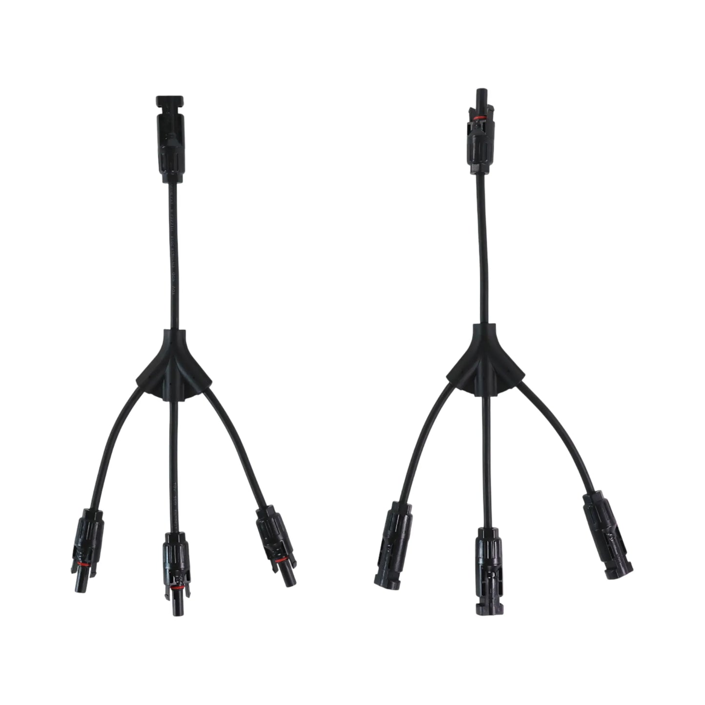 3-to-1 Y branch MC4 solar connectors on bench