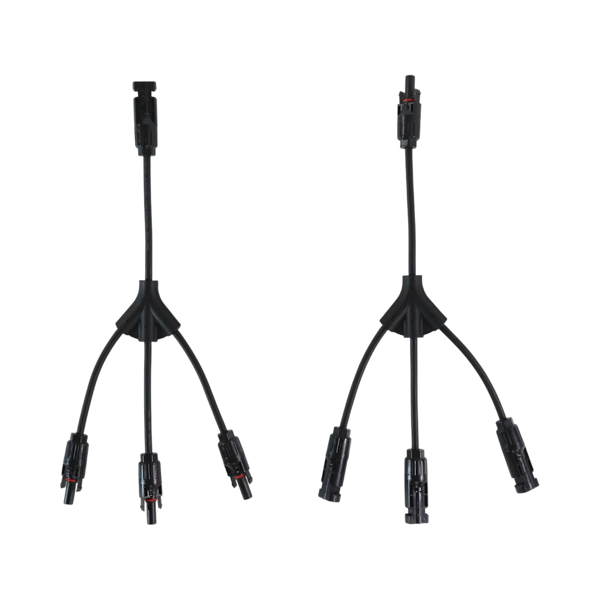 3-to-1 Y branch MC4 solar connectors on bench